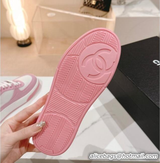 Most Popular Chanel Cotton Sneakers G45352 Pink 120048