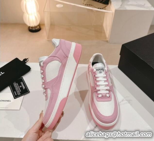 Most Popular Chanel Cotton Sneakers G45352 Pink 120048