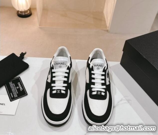 Cheap Price Chanel Cotton Sneakers G45352 Black 120053