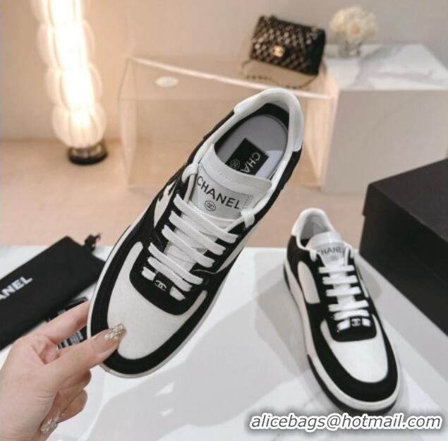 Cheap Price Chanel Cotton Sneakers G45352 Black 120053