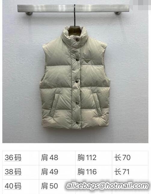 ​Promotional Prada Down Vest P110935 Beige 2023