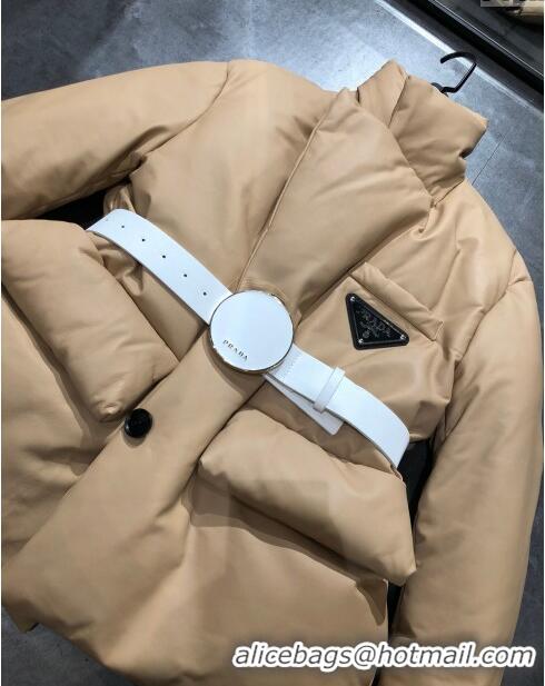 ​Top Grade Prada Lambskin Down Jacket P110938 Brown 2023