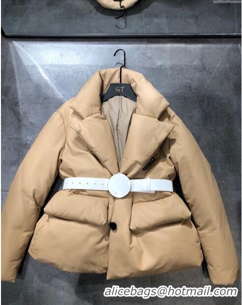 ​Top Grade Prada Lambskin Down Jacket P110938 Brown 2023