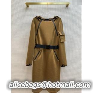 Top Quality Prada Dress P112427 Brown 2023