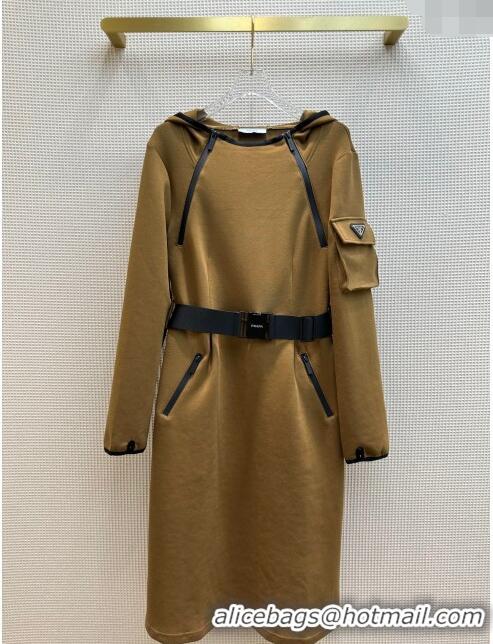 Top Quality Prada Dress P112427 Brown 2023