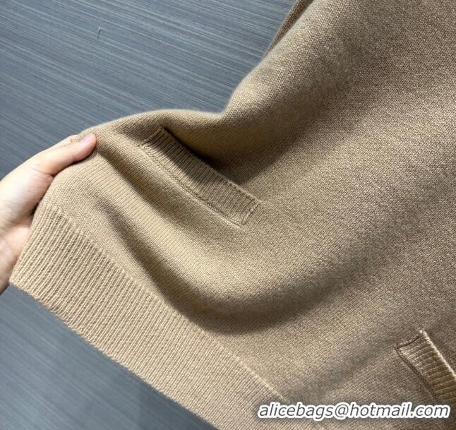 Top Grade Prada Cashmere Sweater P112438 Light Brown 2023