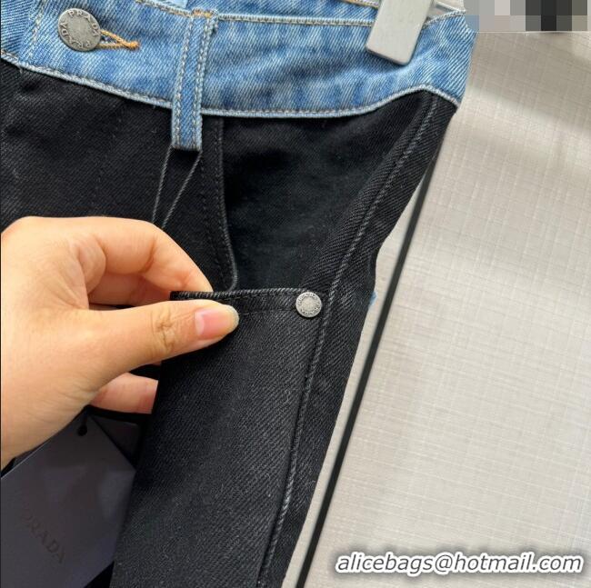 ​Famous Brand Prada Denim Jeans P112516 Blue/Black 2023