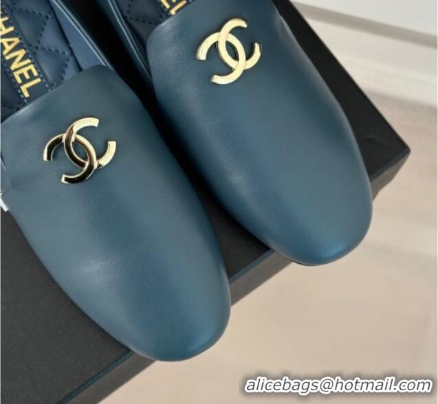 Hot Style Chanel Calfskin Loafers G45271 Blue 201031