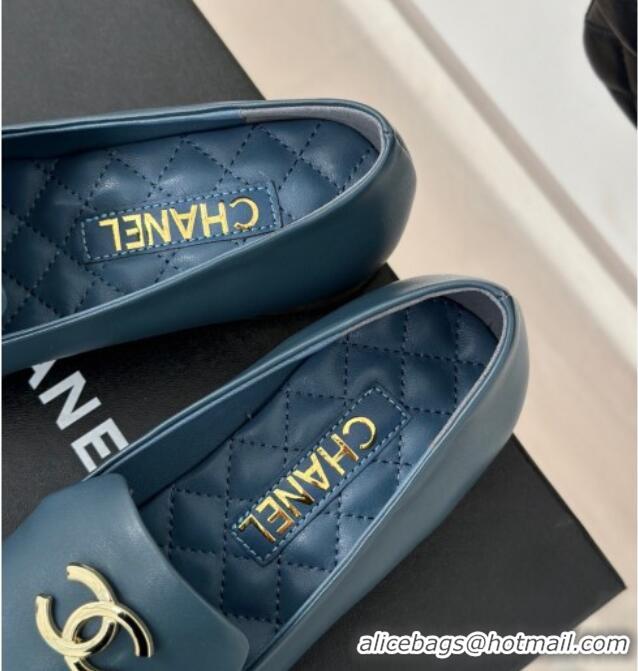 Hot Style Chanel Calfskin Loafers G45271 Blue 201031