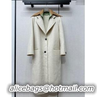 ​Top Grade Prada Wool Coat P112750 White 2023