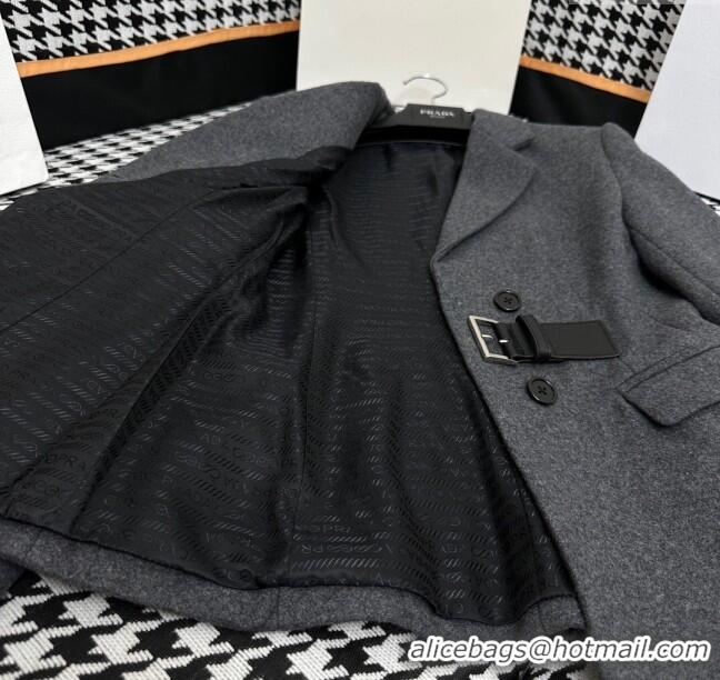 Good Taste Prada Wool Jacket P112906 Grey 2023