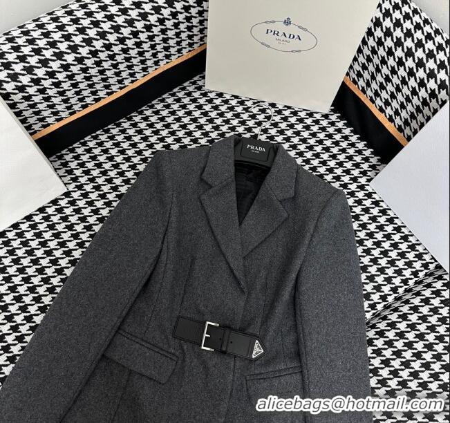 Good Taste Prada Wool Jacket P112906 Grey 2023