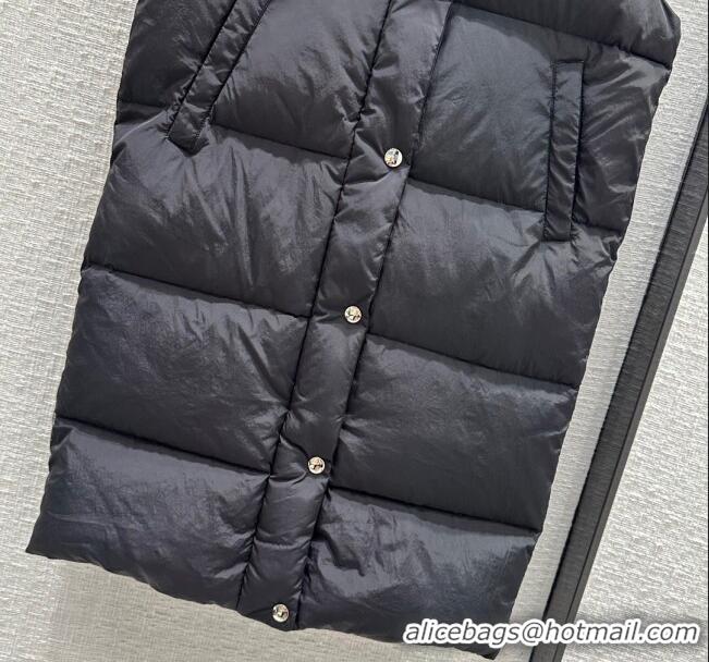 Big Discount Prada Long Down Vest P112907 Black 2023