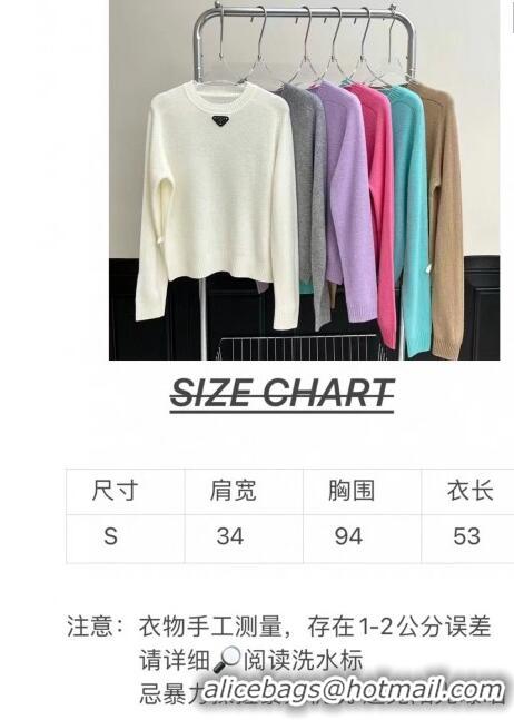 ​Good Product Prada Wool Sweater P112909 Lilac 2023