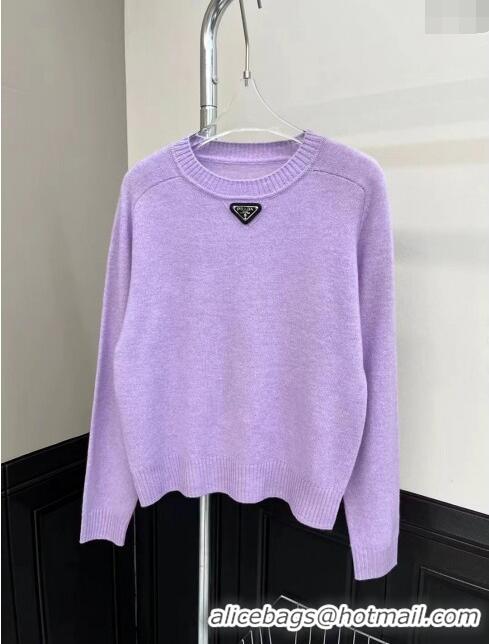 ​Good Product Prada Wool Sweater P112909 Lilac 2023