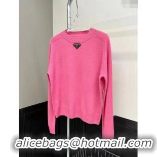 ​Best Price Prada Wool Sweater P112910 Pink 2023