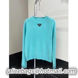 ​Inexpensive Prada Wool Sweater P112911 Blue 2023