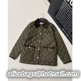 Fashion Promotional Prada Padded Coat P112917 Green 2023