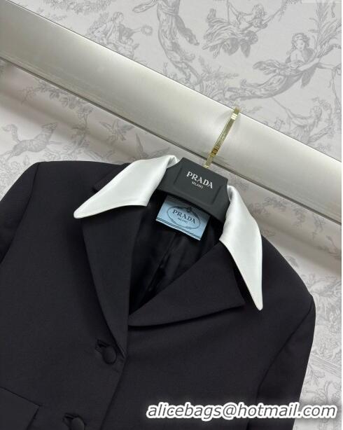 Top Grade Prada Single-breasted Jacket P112920 Black 2023