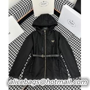 Top Grade Prada Re-Nylon Padded Jacket P112930 Black 2023