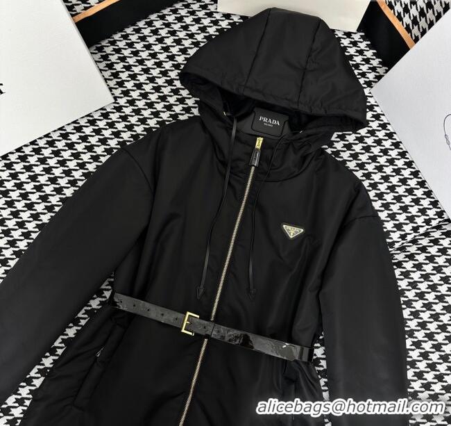 Top Grade Prada Re-Nylon Padded Jacket P112930 Black 2023