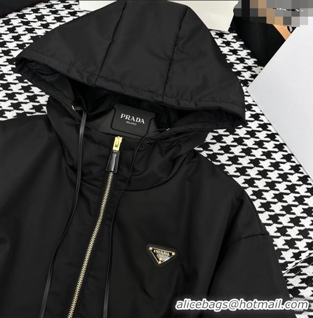 Top Grade Prada Re-Nylon Padded Jacket P112930 Black 2023