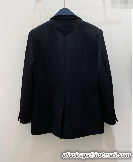 Well Crafted Prada Wool Jacket P112931 Black 2023