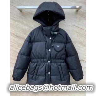 Most Popular Prada Re-Nylon Down Jacket P112933 Black 2023