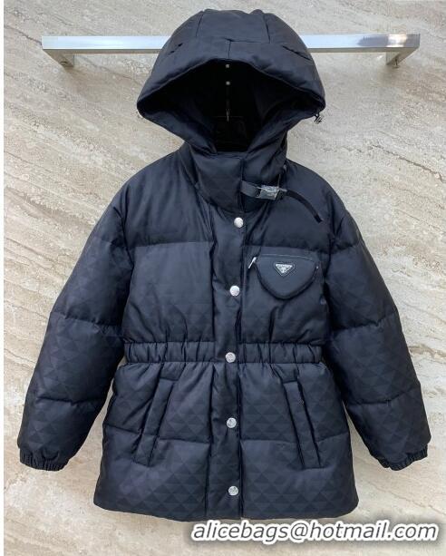 Most Popular Prada Re-Nylon Down Jacket P112933 Black 2023