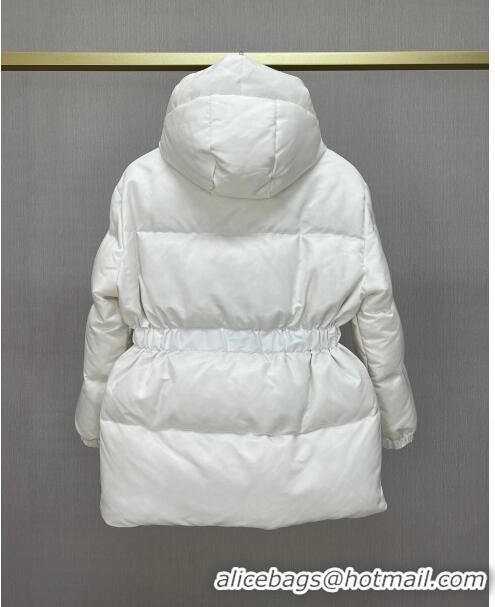 Top Quality Prada Re-Nylon Down Jacket P112934 White 2023