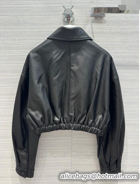 Famous Brand Prada Nappa Leather Jacket P112942 Black 2023