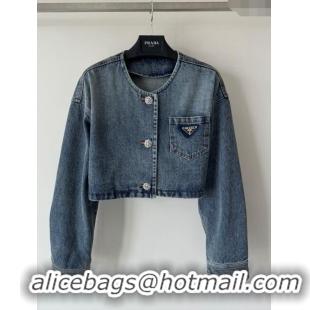 ​Unique Grade Prada Denim Jacket P122022 Blue 2023