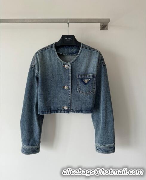 ​Unique Grade Prada Denim Jacket P122022 Blue 2023