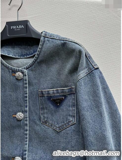 ​Unique Grade Prada Denim Jacket P122022 Blue 2023