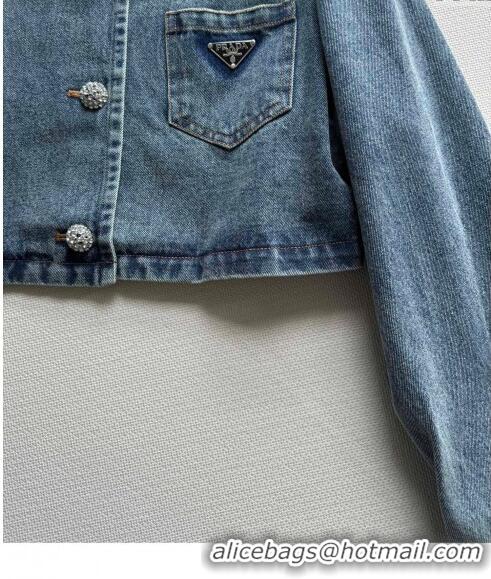 ​Unique Grade Prada Denim Jacket P122022 Blue 2023