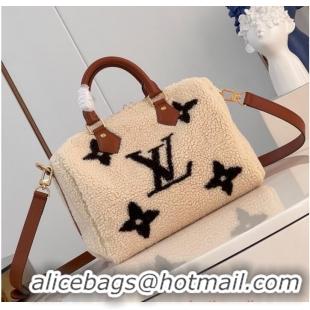 Buy Discount Louis Vuitton Shearling SKI Speedy Bandouliere 25 M23468