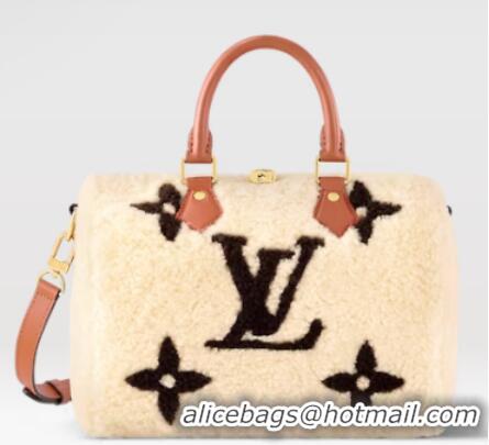 Buy Discount Louis Vuitton Shearling SKI Speedy Bandouliere 25 M23468