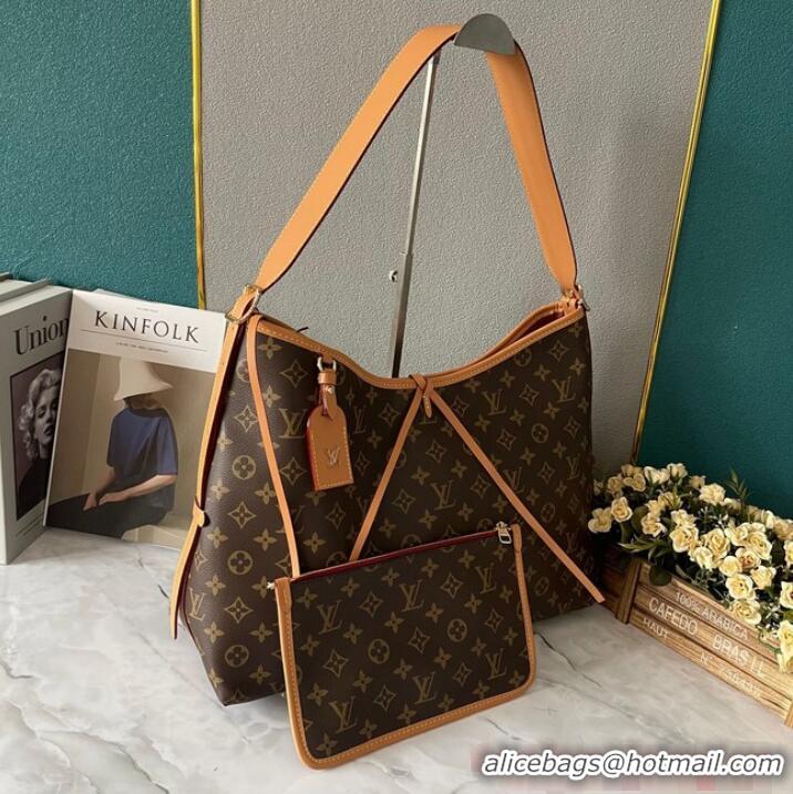 Top Quality Louis Vuitton Monogram Canvas CarryAll MM M46197 Brown