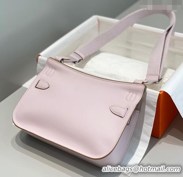 Well Crafted Hermes Jyspiere Mini bag in Swift Leather with Canvas Strap 0908 Fantasy Purple/Silver 2023