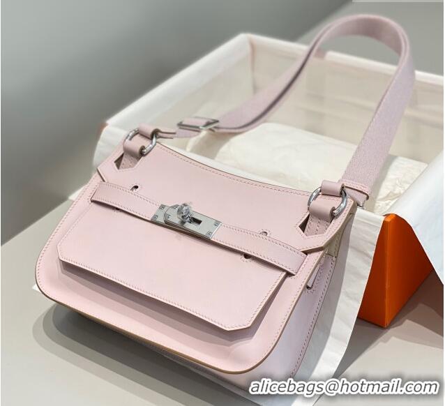 Well Crafted Hermes Jyspiere Mini bag in Swift Leather with Canvas Strap 0908 Fantasy Purple/Silver 2023