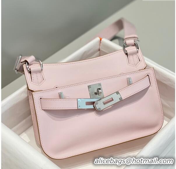 Well Crafted Hermes Jyspiere Mini bag in Swift Leather with Canvas Strap 0908 Fantasy Purple/Silver 2023