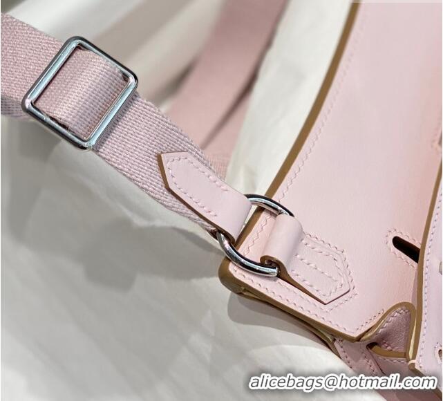 Well Crafted Hermes Jyspiere Mini bag in Swift Leather with Canvas Strap 0908 Fantasy Purple/Silver 2023