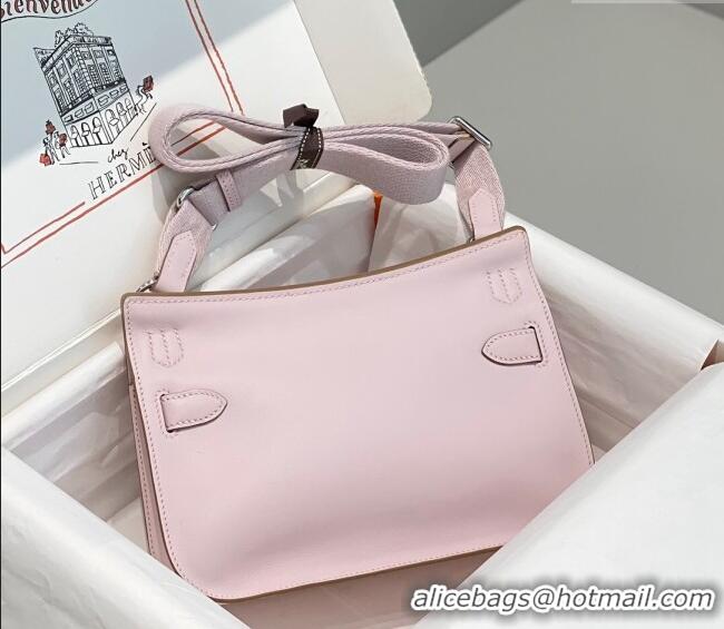 Well Crafted Hermes Jyspiere Mini bag in Swift Leather with Canvas Strap 0908 Fantasy Purple/Silver 2023