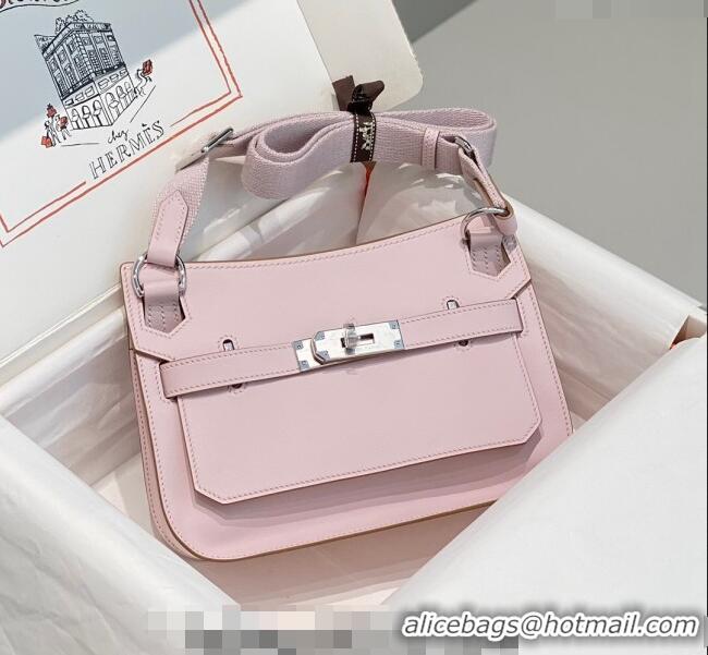 Well Crafted Hermes Jyspiere Mini bag in Swift Leather with Canvas Strap 0908 Fantasy Purple/Silver 2023