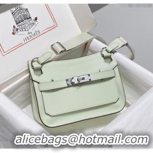 Promotional Hermes Jyspiere Mini bag in Swift Leather with Canvas Strap 0908 Bubble Green 2023