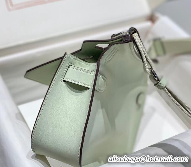 Promotional Hermes Jyspiere Mini bag in Swift Leather with Canvas Strap 0908 Bubble Green 2023