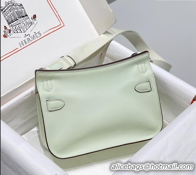 Promotional Hermes Jyspiere Mini bag in Swift Leather with Canvas Strap 0908 Bubble Green 2023