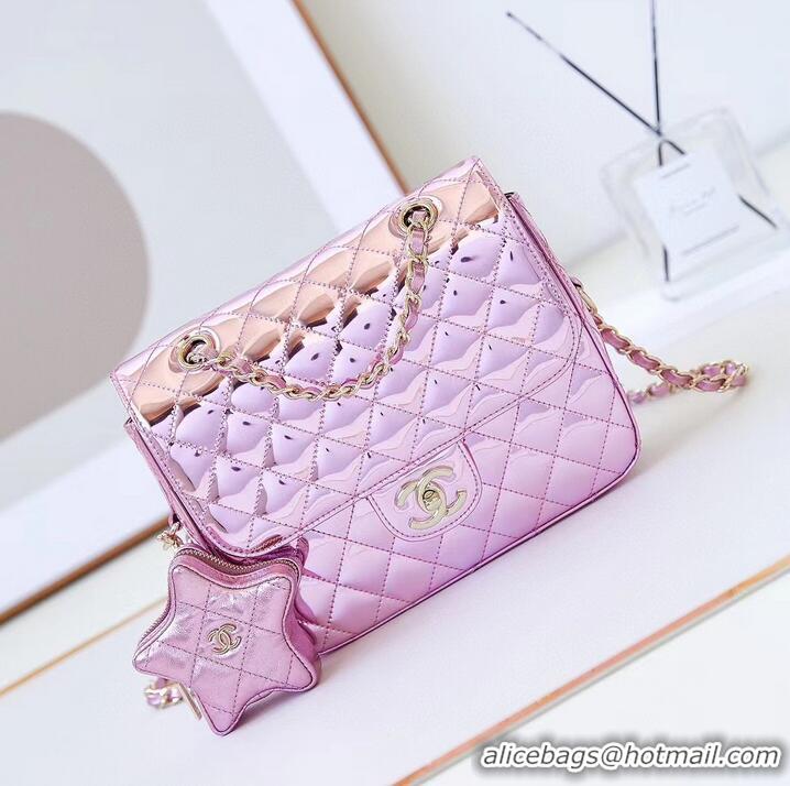 Super Quality Chanel BACKPACK & STAR COIN PURSE AS4649 pink