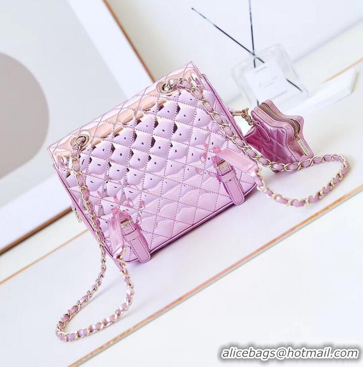 Super Quality Chanel BACKPACK & STAR COIN PURSE AS4649 pink