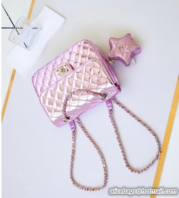 Super Quality Chanel BACKPACK & STAR COIN PURSE AS4649 pink